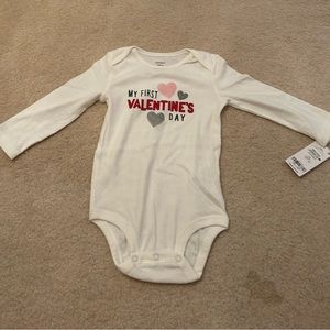 Carter’s My First Valentine’s Day Onesie Size 18M